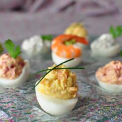 Filled Eggs and Dips