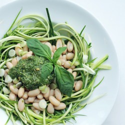 Cannellini, Courgettes and Basil