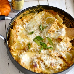 One Skillet Pumpkin Lasagna