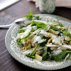 Salad with Yogurt Dressing