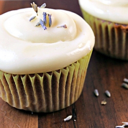 Almond Lavender Cupcakes