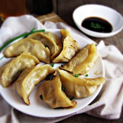 Homemade Pork and Apple Potstickers