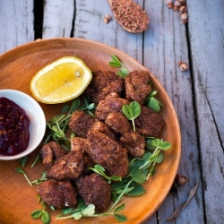 Flaxseed Schnitzel Bites