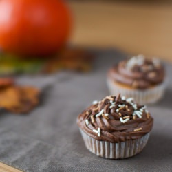 Pumpkin Cupcakes with Chocolate