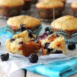 Blueberry Cornbread Muffins