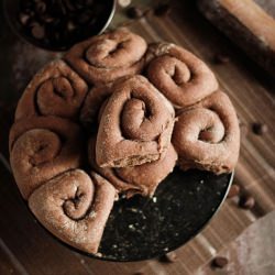 Chocolate Stuffed Swirl Bread Rolls