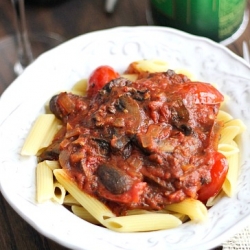 Mushroom Marinara with Penne