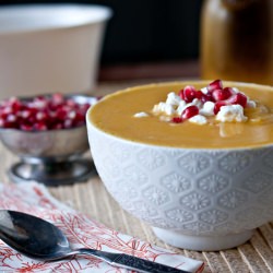 Butternut Bisque With Pomegranate