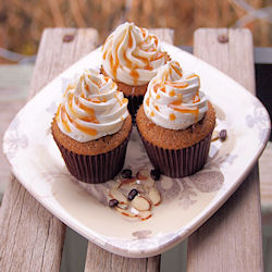 Almond-Espresso Cupcakes