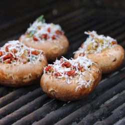 Grilled Portobello Mushrooms Quinoa