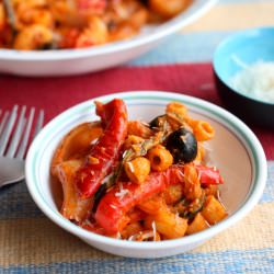 Pasta with Roasted Vegetables