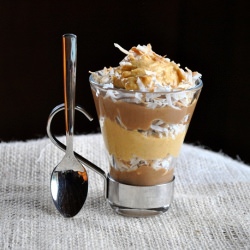 Chocolate Pumpkin-Coconut Pudding