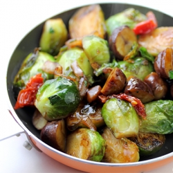 Brussels Sprouts w/ Chestnuts