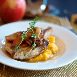 Brined Pork Chops with Sides