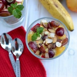 Fruit Salad with Vegan Custard