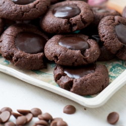 Chocolate Thumbprint Cookies