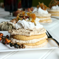 Pumpkin Daquoise Torte