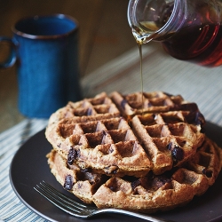 Pumpkin Chocolate Chip Waffles