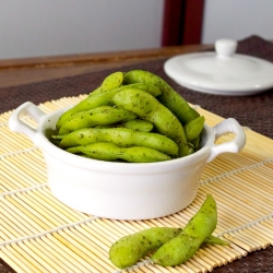 Edamame with Bonito and Seaweed