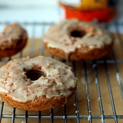 Baked Homemade Applesauce Doughnuts