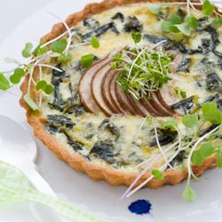 Swiss Chard and Pear Tart