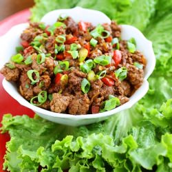 Asian Beef Lettuce Wraps