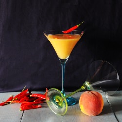 Chili, Peach & Brown Sugar Martini