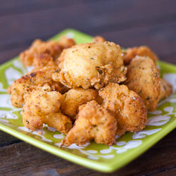 Deep Fried Cauliflower Pieces