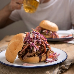 Pulled Pork and Coleslaw Dinner