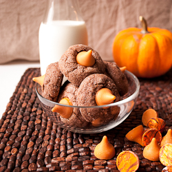 Chocolate Pumpkin Cookies