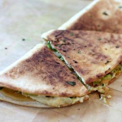 Smoky Toasty Vegan Quesadilla