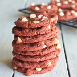 Pink Velvet Cookies