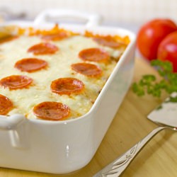 Easy Cheesy Pizza Casserole