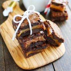 Chocolate Chunk Caramel Brownies