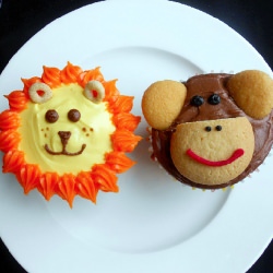 Jungle Animal Cupcakes