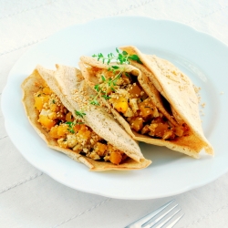 Pancakes with Pumpkin and Tofu