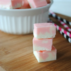 Strawberry Swirl Fudge