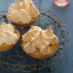 Banana-Passion Fruit Meringue Tarts