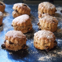 Whole Wheat Cinnamon Sultana Scones