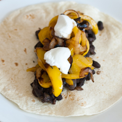 Vegetarian Fajita Wraps