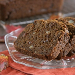 Pumpkin Raisin Walnut Bread