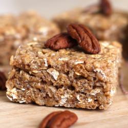 Guilt Free Maple Pecan Krispy Treat