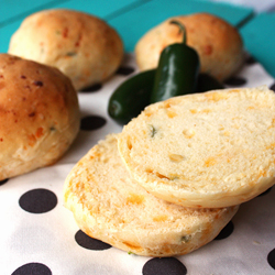 Cheddar Jalapeno Hamburger Buns