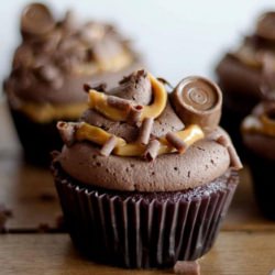 Rolo Chocolate Cupcakes