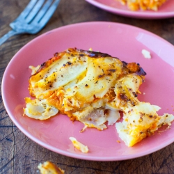 Pumpkin & Cheesy Potato Casserole