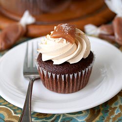 Chocolate Salted Caramel Cupcakes