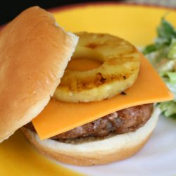 Teriyaki Pineapple Turkey Burgers