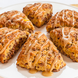 Glazed Pumpkin Spice Scones