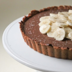 Peanut Butter Nutella Banana Tart