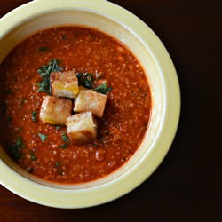 Spicy Tomato Quinoa soup